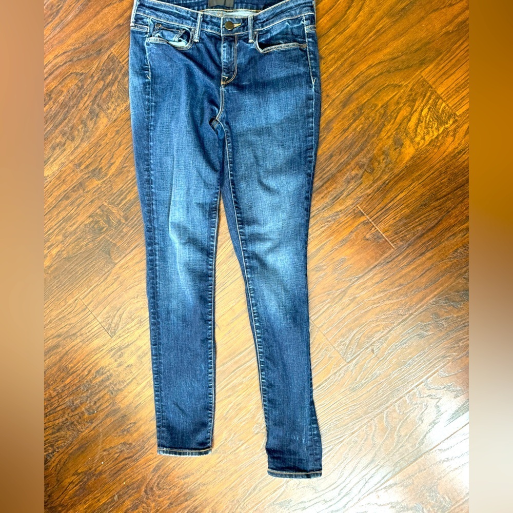 Vince Women's Size 28 Dylan Skinny Classic Dark Wash Blue Stretch Denim Jeans